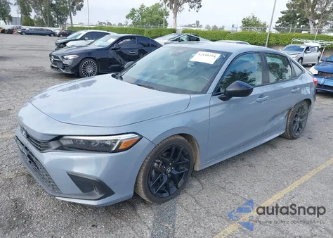 2022 Honda Civic Sport из США, поврежденный, VIN 2HGFE2F59NH576667